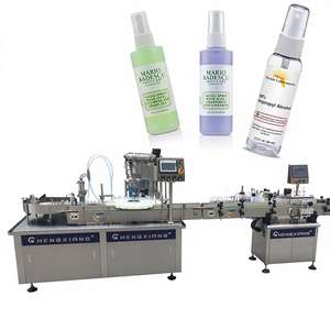Machine de remplissage et de bouchage de petits flacons, adaptée aux sprays nasaux, aux huiles essentielles, aux parfums et aux sirops - Product Image 1