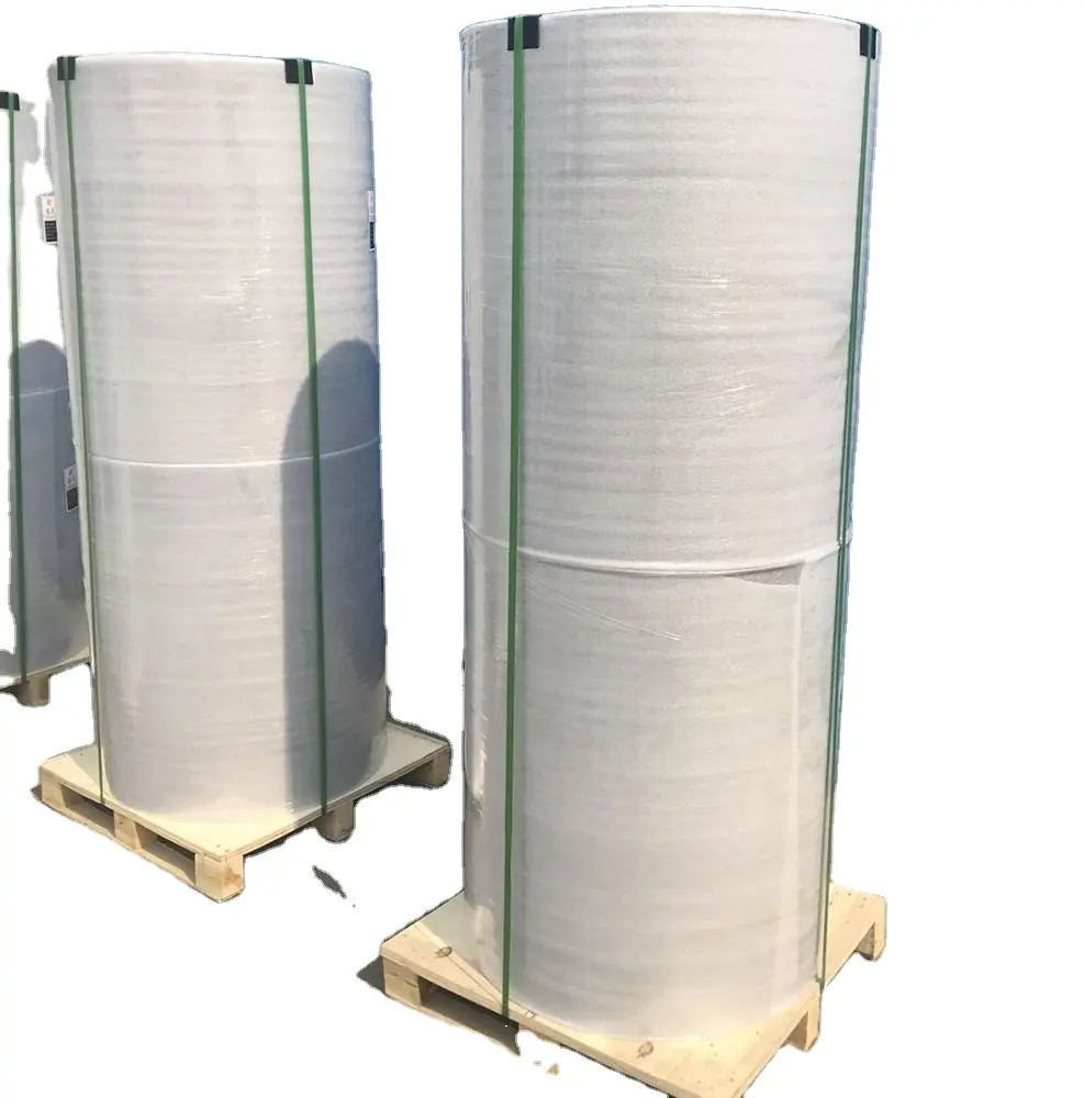 cheap price 60gsm 405mm jumbo rolls thermal paper roll wholesale