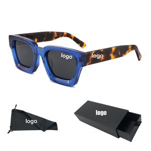 Gafas de sol 1439S, gafas de sol polarizadas, gafas de sol de acetato gruesas de moda Vintage, monturas Retro negras 2023, gafas de acetato para hombres y mujeres - Product Image 1