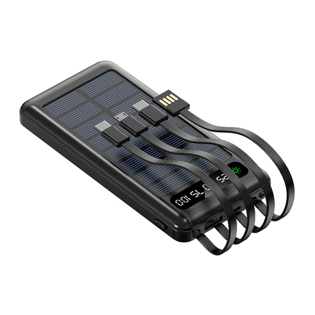 Portable Outdoor Solar Charger 10000mAh 20000mAh Power Bank for iPhone Samsung Galaxy