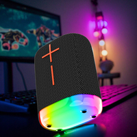 Enceinte portable étanche 5.3 pour fêtes avec lumières LED RGB, batterie rechargeable (1000-2000mAh), sans fil et double mode
