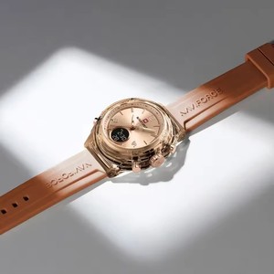 NAVIFORCE 7109 <span class=keywords><strong>Orologio</strong></span> Elegante da <span class=keywords><strong>Donna</strong></span>, Lussuoso, Impermeabile, Luminoso, con Data e Giorno della Settimana, al Quarzo, Casual, Relojes Mujer - Product Image 2