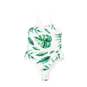 Costume intero in bambù e Spandex da donna con ritaglio in bambù e foglia di palma-tessuto elasticizzato ecologico traspirante - Product Image 1