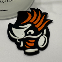 Patch en PVC en forme de cœur avec adhésif pour fixation et transfert DTF par presse à chaud pour gilets tactiques, casques, ceintures, chapeaux