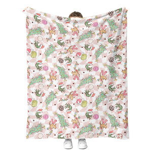 Moq 1 Tùy Chỉnh Mùa Đông Ấm Áp Giáng Sinh Chăn Minky Sherpa Lông Cừu Flannel Chăn Mềm Lông Ném Chăn 50x60 60x80 - Product Image 4