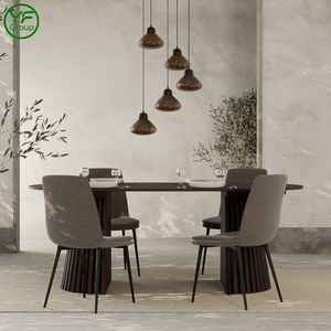 Muebles de Madera Multifuncionales Modernos, Mesa Redonda Plegable y Extensible para 4, 6 u <span class=keywords><strong>8</strong></span> Personas, Mesa de Comedor para el Comedor - Product Image 3