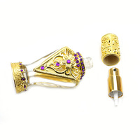 Bouteilles de parfum d'huile en cristal vides personnalisables de luxe de 30ml & 100ml avec joint en liège Design unique avec boîte élégante