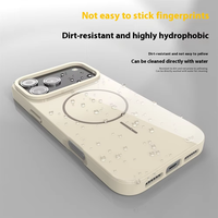 Vente en gros d'étui souple en TPU étui de téléphone de charge sans fil magnétique pour téléphone 17 couverture de téléphone portable de couleur unie