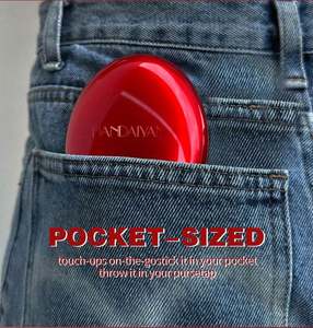 <span class=keywords><strong>Fond</strong></span> <span class=keywords><strong>de</strong></span> <span class=keywords><strong>teint</strong></span> liquide avec miroir pour le visage Handaiyan Vente en gros 5 couleurs Texture légère hydratante Souffle <span class=keywords><strong>de</strong></span> poudre rouge coussin - Product Image 3