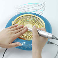 Perceuse à ongles professionnelle 2 en 1 35000 tr/min + dépoussiéreur à ongles à forte aspiration 60W