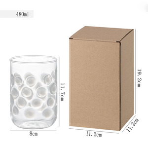 Copa de champán creativa de corte alto y bajo con grabado, de vidrio de borosilicato de alta calidad - Product Image 6