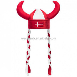 2026 Wk Hot Bán Đan Mạch Lễ Hội Đảng Cổ Vũ Đan Mạch Viking Sừng Cướp Biển Viking Mũ Mũ Cao Bồi - Product Image 2
