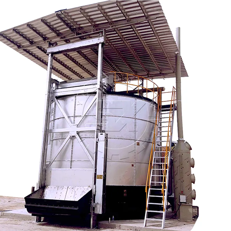 有機肥料発酵槽有機食品廃棄物堆肥化機を作る発酵タンク堆肥機