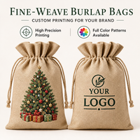 Sacs en toile de jute à cordon coulissant en gros, pochettes en jute naturel, sacs cadeaux en lin écologiques avec logo personnalisé pour bijoux et emballages de faveurs de mariage