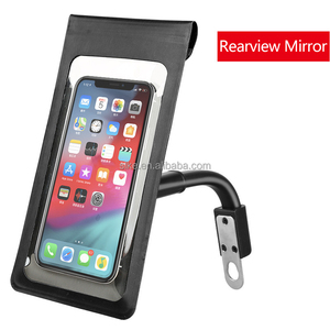 Diskon besar sepeda motor tahan air pemegang ponsel kaca spion setang tas ponsel tahan air pemegang ponsel berkendara - Product Image 6