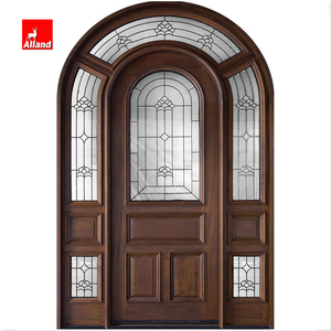 Truyền Thống Arch Và <span class=keywords><strong>Round</strong></span> Top Gỗ Bên Ngoài Cửa Ra Vào Cửa Với <span class=keywords><strong>Transom</strong></span> Cho Lối Vào Biệt Thự - Product Image 4