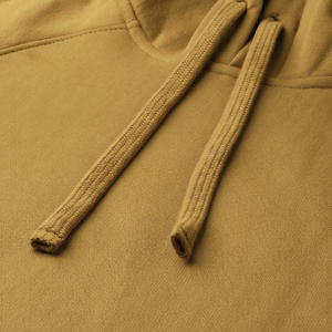 Sweat à capuche unisexe en polaire polyester/coton à impression numérique d'hiver sur mesure, coupe régulière, jaune moutarde pour homme/femme - Product Image 1