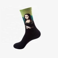 Vente en gros Nouveauté Célèbre Art Graphique Chaussettes Hommes Unisexe Drôle Van Gogh Peinture Coton Chaussettes