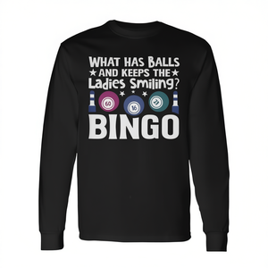 T-shirt à manches longues pour les amateurs de bingo, cadeau amusant pour les femmes - Product Image 2
