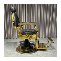 Chaise de coiffeur vintage pour hommes, salon de coiffure spécial rasage peut se lever et tomber chaise de coiffeur