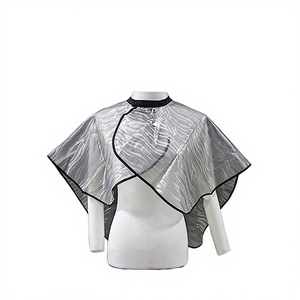 Unisex-Adult Waterproof PVC <b>Hair</b> Dye Cape Shawl Short Comb-Out Stylist Apron 80x80cm for <b>Hair</b> <b>Color</b> Bleach Makeup <b>Shampoo</b> - Product Image 4