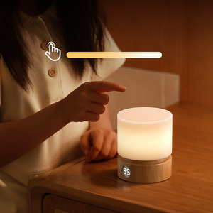 Lampada Notturna per Cameretta Effetto Legno, Lampada da Comodino Touch, Lampada Portatile per Allattamento, Dimmerabile a Regolazione Continua - Product Image 5