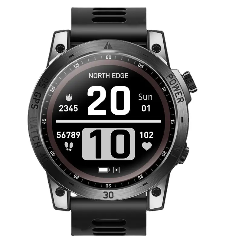 उत्तर बढ़त 2023 नई जीपीएस घड़ियों पुरुषों खेल स्मार्ट घड़ी पार फिट 3 AMOLED प्रदर्शन 50M 5ATM Altimeter बैरोमीटर पुरुषों के लिए Smartwatch
