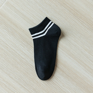Chaussettes de cheville pour femmes en coton solide, jetables, à motif numérique fantaisie, tricotées, antibactériennes, vente en gros en Chine pour le printemps - Product Image 3