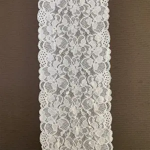 新娘面料供应商法国蕾丝窄宽18厘米弹性装饰