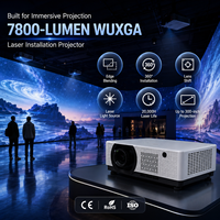 Projecteur laser professionnel à courte focale 7800 lumens WUXGA avec fusion des images pour un espace immersif