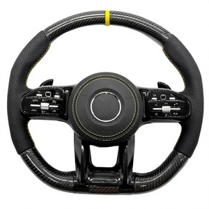 Volante de Fibra de Carbono con Cuero para Mercedes-Benz AMG GT W211 W205, Compatible con el Modelo Clase G - Product Image 1