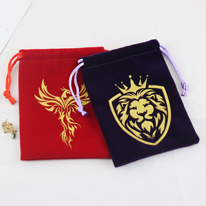 Custom Reusable Gift <b>Dust</b> Pouches Velvet Fabric Jewelry Personalized Logo Screen Printed Packing Tarot Drawstring <b>Bags</b> Dice <b>Bag</b> - Product Image 3