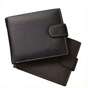 Free Sample cheap black compact <b>small</b> thin pure handmade leather <b>wallets</b> for <b>men</b> - Product Image 1