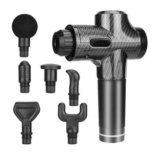 Pistola de Masaje Muscular de Tejido Profundo Portátil de 12 V, Pistola de Masaje de Percusión Muscular Profunda Profesional para el Cuerpo, 30 Velocidades, 6 Cabezales de Masaje - Product Image 5