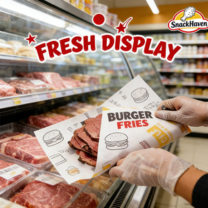 Carta Cerata Ecologica Personalizzata per Alimenti, per Fast Food, Pasticceria, Confezionamento di Dolciumi e Gastronomia - Product Image 2