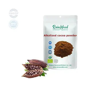 Donkerbruin Poeder Cacaopoeder Gealkaliseerd Cacaopoeder Gealkaliseerd Cacaopoeder