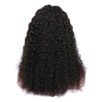 Perruque en cheveux humains vierges bon marché, bouclée afro crépue, 100 % cheveux humains Remy, perruques complètes à 180 % fabriquées à la machine pour femmes noires mongoliennes, longues