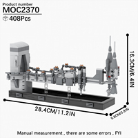 Ensemble de blocs de construction Space War Bespin Duel, kits DIY, briques MOC, jouets pour enfants, Mould king MOC2370