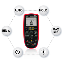 Multimètre numérique TRMS à pavé tactile haute précision à mesure automatique VA90B, rechargeable, étanche IP67, CAT IV, WiFi/Moniteur