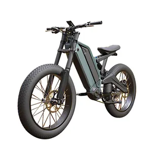 Vélo électrique 24 pouces gros pneu 1000W 48V 15AH 10AH double batterie au lithium 7 vitesses Dirt eBike en alliage d'aluminium frein à disque VTT électrique