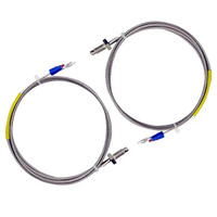 Sonde de température à vis en acier inoxydable OEM de haute qualité, thermocouple, longueur personnalisable 50-2000 mm, indice de protection IP43, 0,1°C