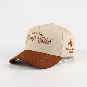 Stylish OEM <b>Waterproof</b> 5-Panel Trucker Hats Sports Outdoor Dad Hats Curved Brim Flat Embroidery Baseball <b>Cap</b> - Product Image 1