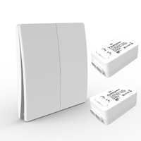 Système de contrôle des lumières sans fil RF433, interrupteur auto-alimenté breveté et récepteur intelligent pour solution d'éclairage DIY pour maison intelligente
