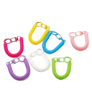 Colorful Spring Lanyard EVA Zinc Alloy Keychain Telescopic <b>Rope</b> Mobile Phone Straps - Product Image 3
