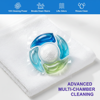 Pod Deterjen Laundry Private Label 5in1 Kapsul Laundry Aroma Tahan Lama Pod Deterjen Laundry dengan Butiran Pewangi