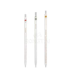 Pipet tetes kaca laboratorium Rong Tai Distributor Tiongkok 1630A 10Ml Pipet pengukur Amber gelas tetes - Product Image 2