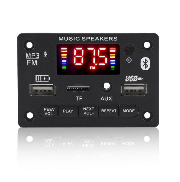 12V MP3 decoder board colour screen with recording call motherboard decoder