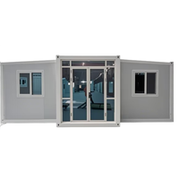 Maison préfabriquée moderne pliable de 20 pieds ou 40 pieds, portable, 3 chambres, extensible, modulaire, pour salon ou école