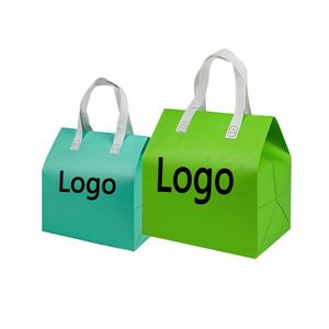 Eco-friendly Disposable Lightweight <b>Cooler</b> Tote Bags for Coffee <b>Drinks</b> Lunch Non-Woven Insulated Thermal Foldable Portable Bag - Product Image 1
