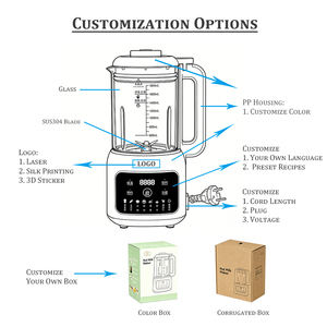 Máquina para Hacer <span class=keywords><strong>Leche</strong></span> Vegetal <span class=keywords><strong>de</strong></span> 1.8L y 220V con Logotipo OEM Personalizado, Antiadherente, para <span class=keywords><strong>Leche</strong></span> <span class=keywords><strong>de</strong></span> Avena, Soya y Almendras - Product Image 6